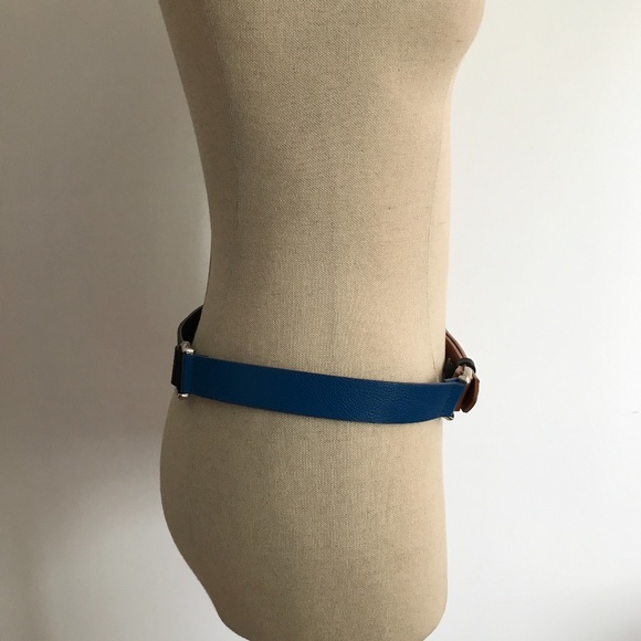 Smart Set - Black Brown and Blue Faux Leather Belt - 3/25$ - Picture 3 of 8